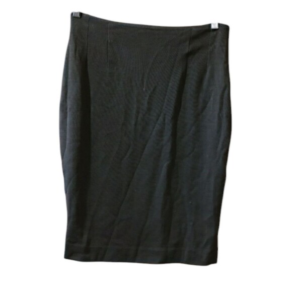 Wear in Good Health Army Green Pencil Skirt Archivel Vintage 14 - Picture 1 of 9